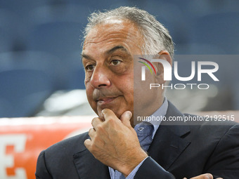 James Pallotta during the Italian Serie A football match between A.S. Roma and F.C. Hellas Verona at the Olympic Stadium in Rome, on septemb...
