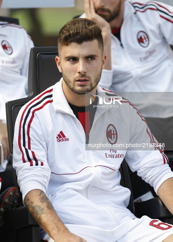 Patrick Cutrone (A.C. Milan) during Serie A match between Milan v Udinese, in Milan, on September 17, 2017 