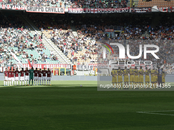 \Milan team and Udinese team during Serie A match between Milan v Udinese, in Milan, on September 17, 2017 (