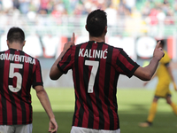 Nikola Kalinic during Serie A match between Milan v Udinese, in Milan, on September 17, 2017 (