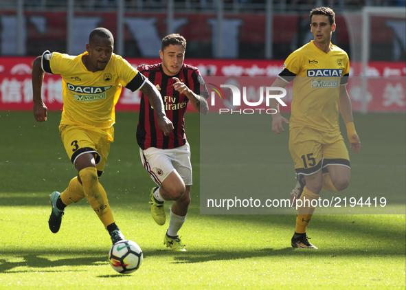 Samir during Serie A match between Milan v Udinese, in Milan, on September 17, 2017 