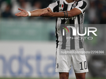 Juventus forward Paulo Dybala (10) during the Serie A football match n.5 JUVENTUS - FIORENTINA on 20/09/2017 at the Allianz Stadium in Turin...