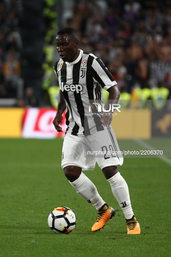 Juventus midfielder Kwadwo Asamoah (22) in action during the Serie A football match n.5 JUVENTUS - FIORENTINA on 20/09/2017 at the Allianz S...