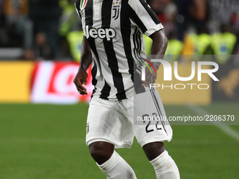 Juventus midfielder Kwadwo Asamoah (22) in action during the Serie A football match n.5 JUVENTUS - FIORENTINA on 20/09/2017 at the Allianz S...