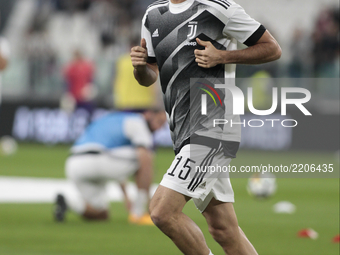 Andrea Barzagli during Serie A match between Juventus v Fiorentina, in Turin, on September 20, 2017 (