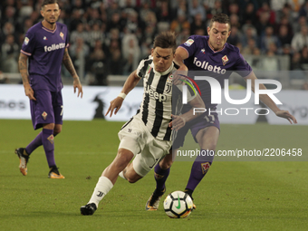 Paulo Dybala during Serie A match between Juventus v Fiorentina, in Turin, on September 20, 2017 (