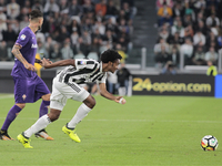 Juan Cuadrado during Serie A match between Juventus v Fiorentina, in Turin, on September 20, 2017 (