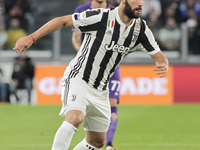 Gonzalo Higuain during Serie A match between Juventus v Fiorentina, in Turin, on September 20, 2017 (