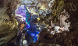 The famous and impressive cave of Prometheus near Kutaisi, in Georgia. Inside the cave are...