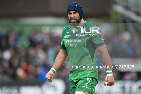 John Muldoon of Connacht looks on during the Guinness PRO14 Conference A match between Connacht Rugby and Cardiff Blues at the Sportsground...