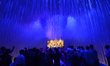 The Well Decoration Blue Color Puja Pandal at   the Durga Puja festival in Kolkata (Calcut...