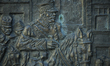 Detail of a monument in Freedom Park commemorating Polish and Russian soldiers who liberat...