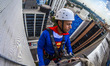 At a children’s hospital in Sao Paulo, two window washers dressed up as Superman and fello...