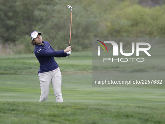 Marina Alex of USA action on the 9th green during an KEB HANA BANK LPGA Championship day 1 at Sky72 Ocean Golf range in Incheon, South Korea...