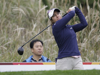 Marina Alex of USA action on the 9th tee during an KEB HANA BANK LPGA Championship day 1 at Sky72 Ocean Golf range in Incheon, South Korea....