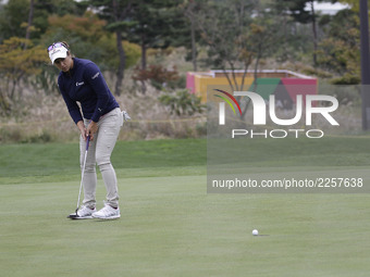 Marina Alex of USA action on the 8th hall during an KEB HANA BANK LPGA Championship day 1 at Sky72 Ocean Golf range in Incheon, South Korea....