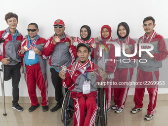  National Paralympic Commitee Banten held the meeting for preparation for Asean Games  in Tangerang, Banten, Indonesia, 18 October 2017. Alt...