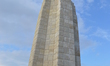 A monument in honour of New Zealand soldiers is seen at Chunuk Bair on the Gallipoli penin...