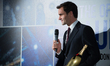 Roger Federer of Switzerland talks at The Official Launch for ATP Finals is held at the To...