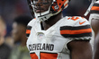 Cleveland Browns running back Matt Dayes (27) is seen on the sidelines during the first ha...
