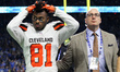 Cleveland Browns wide receiver Rashard Higgins (81) walks off the field during the first h...