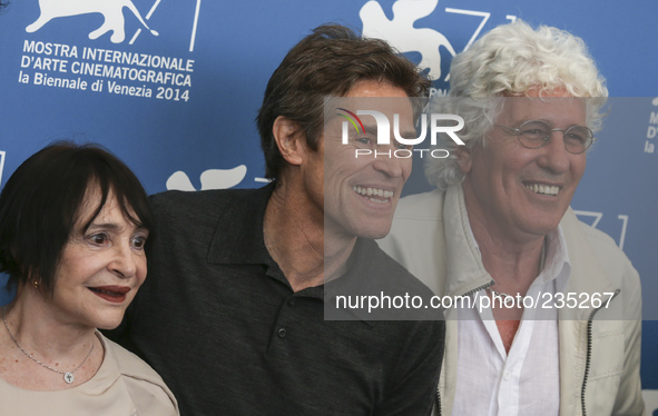 Adriana Asti, Willem Dafoe and Ninetto Davoli attend the Pasolini photocall during the 71st Venice International Film Festival 04.09.2014