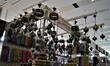 A general view of a stand is seen at the 14th International Gifts and Handicrafts Fair in...
