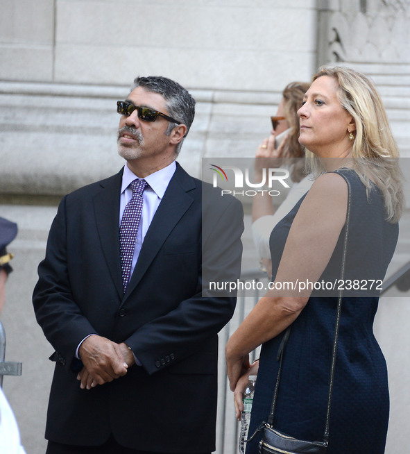 Gary Dell Abate attends Joan Rivers's Funeral on September 7, 2014 at Temple Emanu-El in New York City. 

photo by Robin Platzer/Twin Imag...
