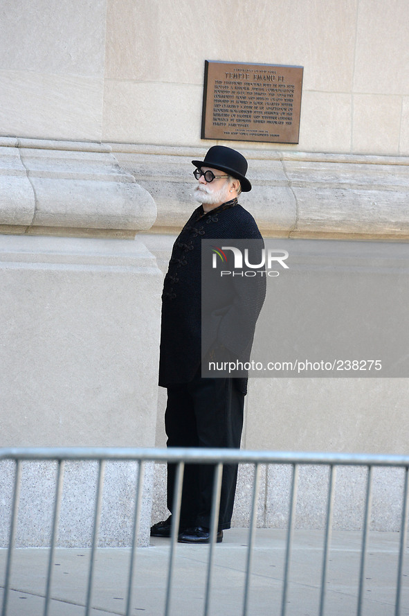 attends Joan Rivers's Funeral on September 7, 2014 at Temple Emanu-El in New York City. 

photo by Robin Platzer/Twin Images/Photoshot

