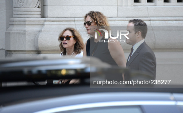Judy Gold and girlfriend attends Joan Rivers's Funeral on September 7, 2014 at Temple Emanu-El in New York City. 

photo by Robin Platzer/...