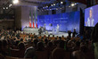 Maryam Rajavi during an international conference in Paris, Palais Brongniart (La Bourse) o...