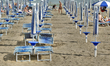 Caorle, Veneto, Italy . May 2014,  Early spring seazon at the Adriatic Sea beach in Caorle...