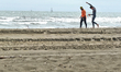 Caorle, Veneto, Italy . May 2014,  Early spring seazon at the Adriatic Sea beach in Caorle...