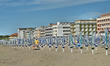 Caorle, Veneto, Italy . May 2014,  Early spring seazon at the Adriatic Sea beach in Caorle...