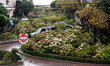Famous Lombard Street in San Francisco, California on November 16'th, 2017. Lombard Street...