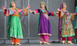 Dancers from the Silk Road Dance Company perform a traditional dance in Toronto, Ontario,...