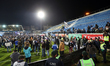 Police evacuate the Porto's supporters from a stand during the Portuguese League football...