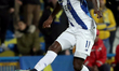 Porto's forward Moussa Marega from Mali in action during the Portuguese League football ma...