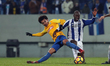 Porto's Portuguese midfielder Danilo fights for the ball with Estorils forward Allano from...