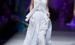 Model parades a design Francis Montesinos, first day of the 60th Mercedes-Benz Fashion Wee...