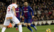 Leo Messi during the spanish footbal league match between FC Barcelona and Deportivo Alave...