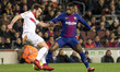 Semedo during the spanish footbal league match between FC Barcelona and Deportivo Alaves a...