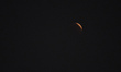 A Super blue blood moon rise during Lunar Eclipse seen from Chobhar, Kirtipur, Kathmandu,...