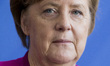 German Chancellor Angela Merkel is pictured during a presentation of new 2 Euro coins with...