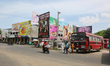 Shops in downtown Jaffna, Sri Lanka. 