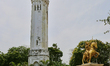 Clock tower in downtown Jaffna, Sri Lanka. 