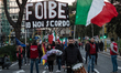 ROME, ITALY - FEBRUARY 10   demonstration for the martyrs of Foibe in Rome. To promote it...