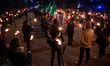 The far-right movement Casapound marched in Rome, Italy,  Saturday, February 10, 2018 to r...