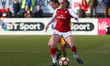 Heather O'Reilly of Arsenal  and Ann-Marie Heatherson of Yeovil Town Ladiesduring Women's...
