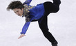 Shoma Uno of Japan competes during the men's single skating free skating of figure skating...